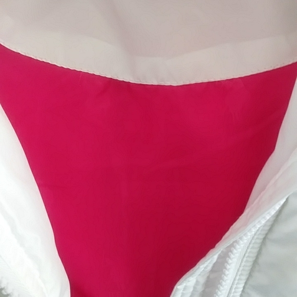 Women's US Polo Assn Puffer Vest USPA white Hooded Faux Fur Size Small - Picture 3 of 10